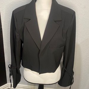 Black Cropped Blazer
